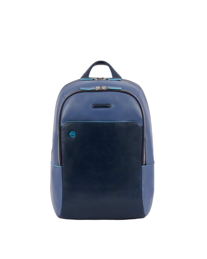 Piquadro -  Zaino in pelle porta computer 14'' Blue Square
