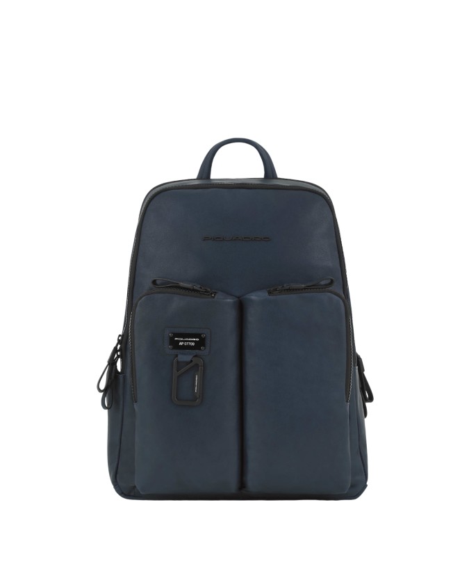 Zaini Porta PC Piquadro - Zaino in pelle porta pc 14'' e porta