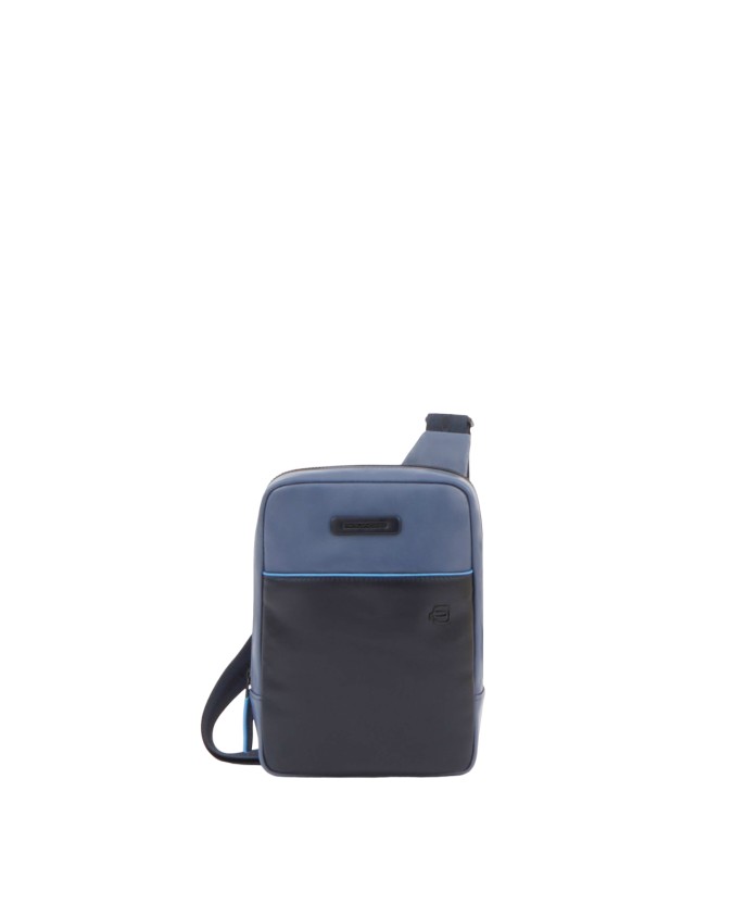 Piquadro - Borsello uomo in pelle porta iPad®mini con tasca per Connequ Blue Square