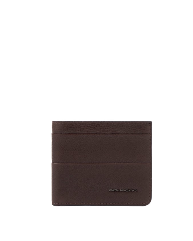 Piquadro - Portafoglio uomo in pelle naturale porta carte e protezione RFID