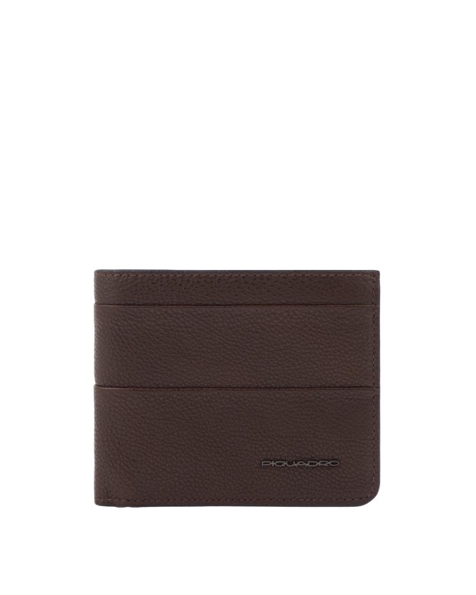 Piquadro - Portafoglio uomo in pelle con porta documenti e protezione RFID