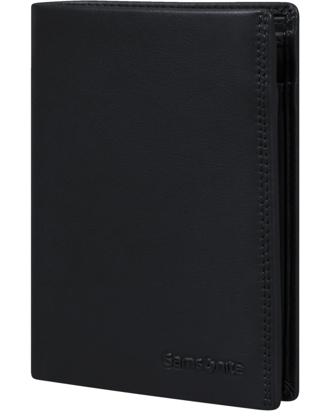 Samsonite - Portafoglio verticale uomo in pelle RFID Attack 2 Slg