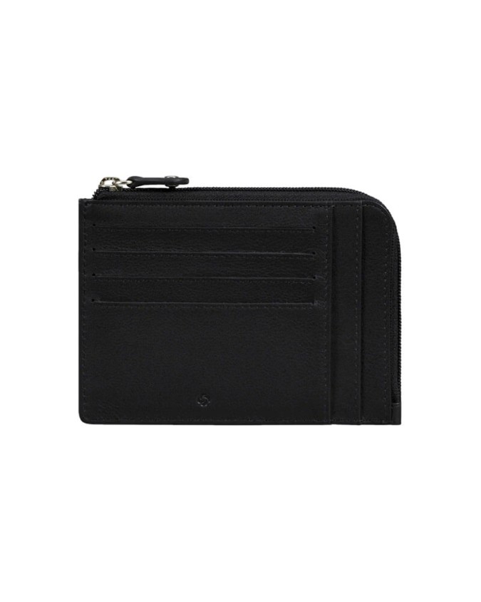 Samsonite - Porta carte di credito in pelle con zip centrale Attack 2 Slg
