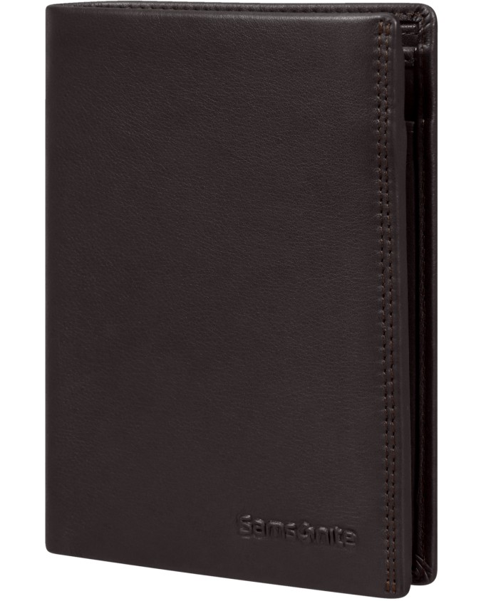 Samsonite - Portafoglio verticale uomo in pelle RFID Attack 2 Slg