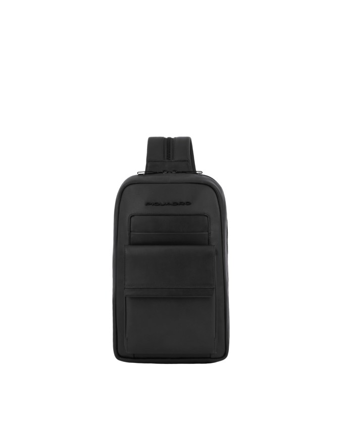 Piquadro - Monospalla in pelle per iPad®mini con portabilità a zaino Finn