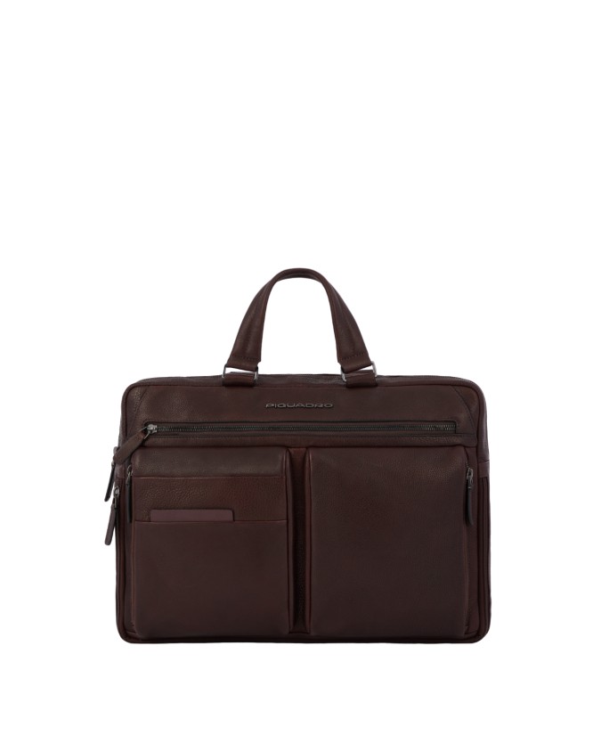 Piquadro - Cartella in pelle porta pc 15,6" e iPad®Pro 12,9" Paavo