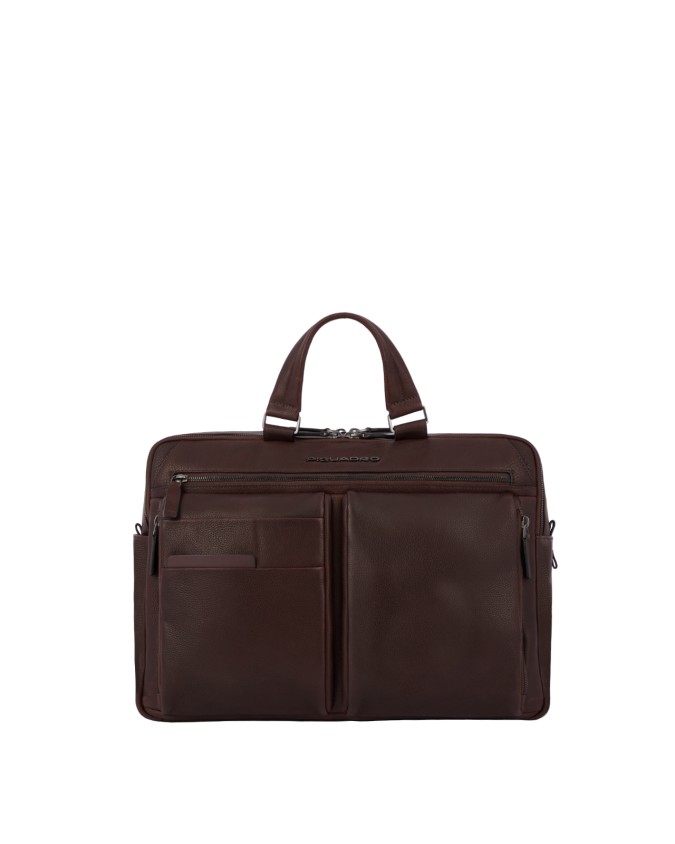 Piquadro - Cartella in pelle porta pc 15,6" e iPad®Pro 12,9" Paavo