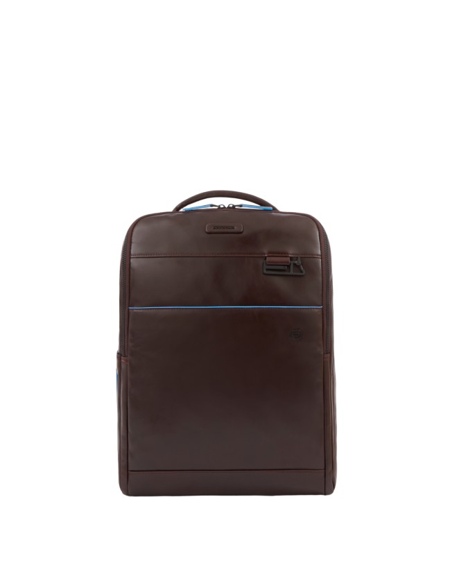 Piquadro - Zaino in pelle porta 15,6" e porta iPad® Blue Square