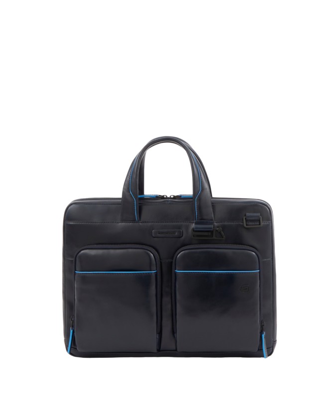 Piquadro - Cartella sottile in pelle porta pc 14" e porta iPad® B2 Revamp