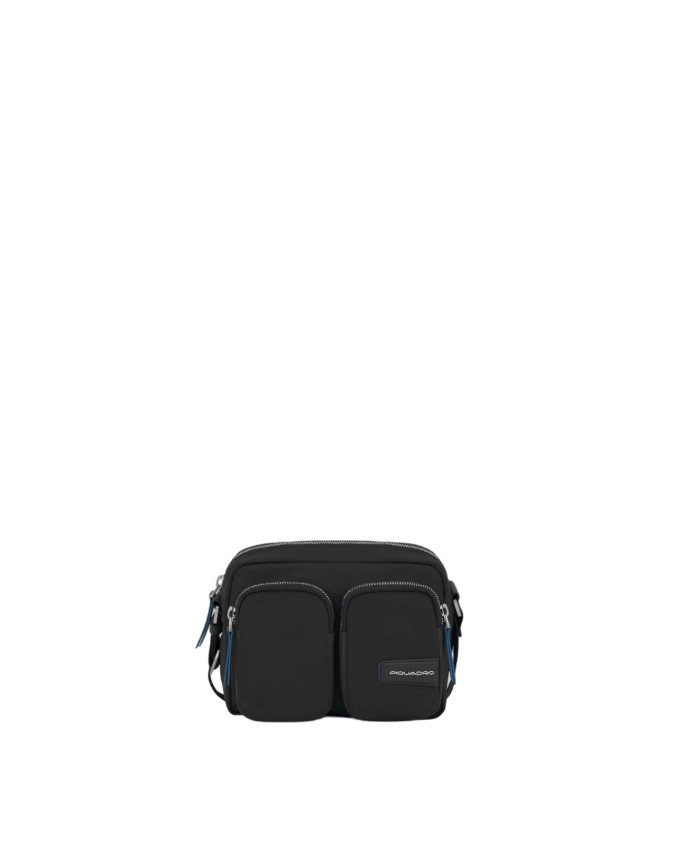 Piquadro - Borsa a tracolla in nylon riciclato con tasche esterne Ryan