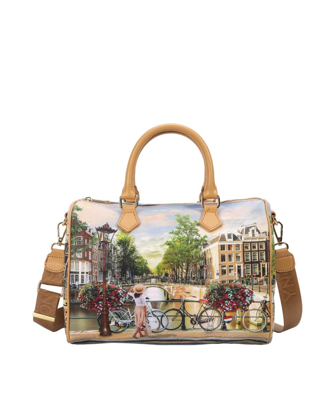 Ynot - Borsa a bauletto in pvc stampato Yesbag