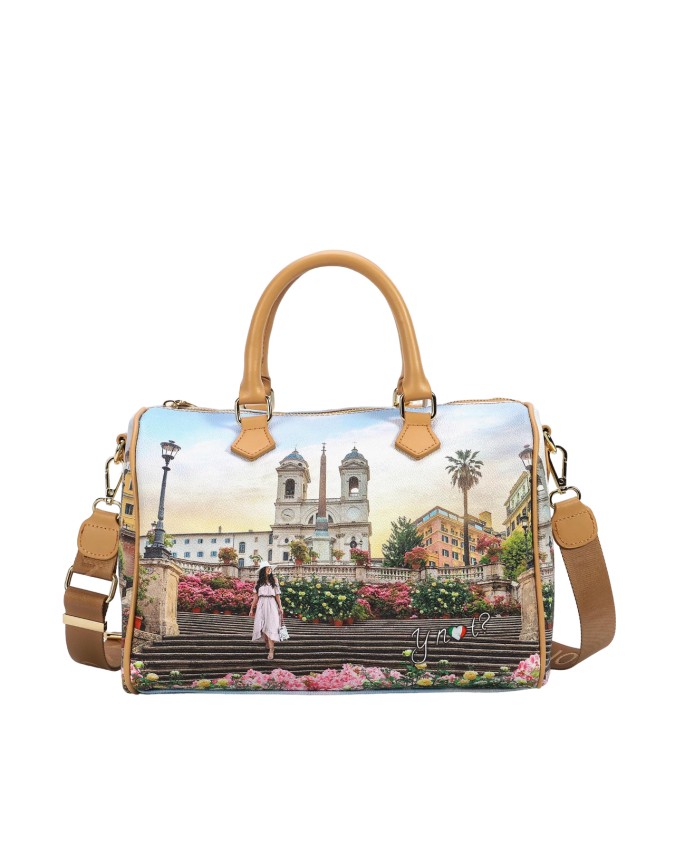 Ynot - Borsa a bauletto in pvc stampato Yesbag