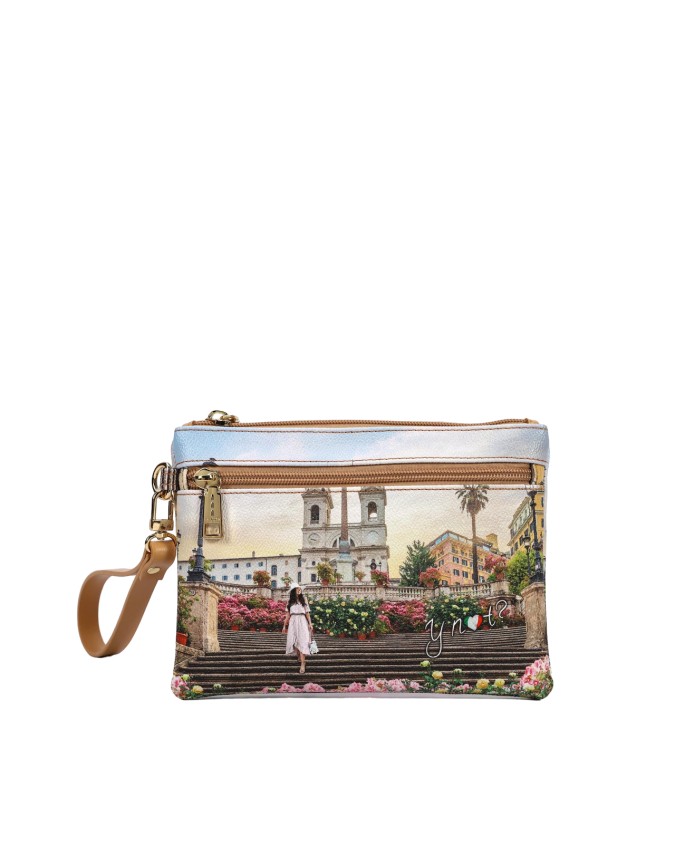 Ynot- Bustina porta monete con manico in pvc stampato Yesbag