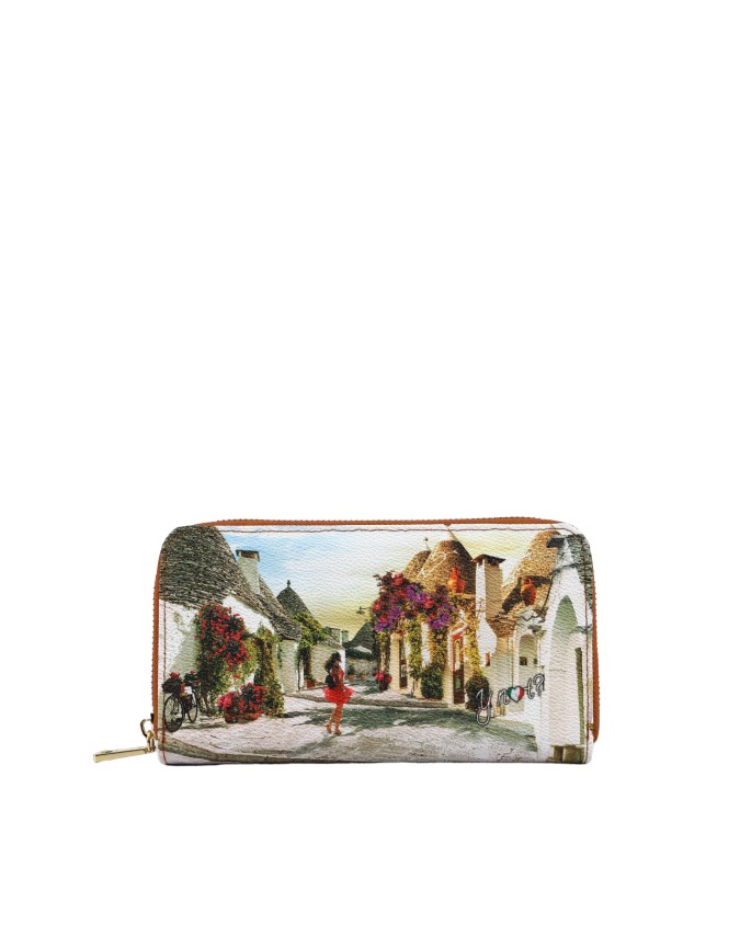 Ynot - Portafoglio donna ziparound in pvc stampato Yesbag