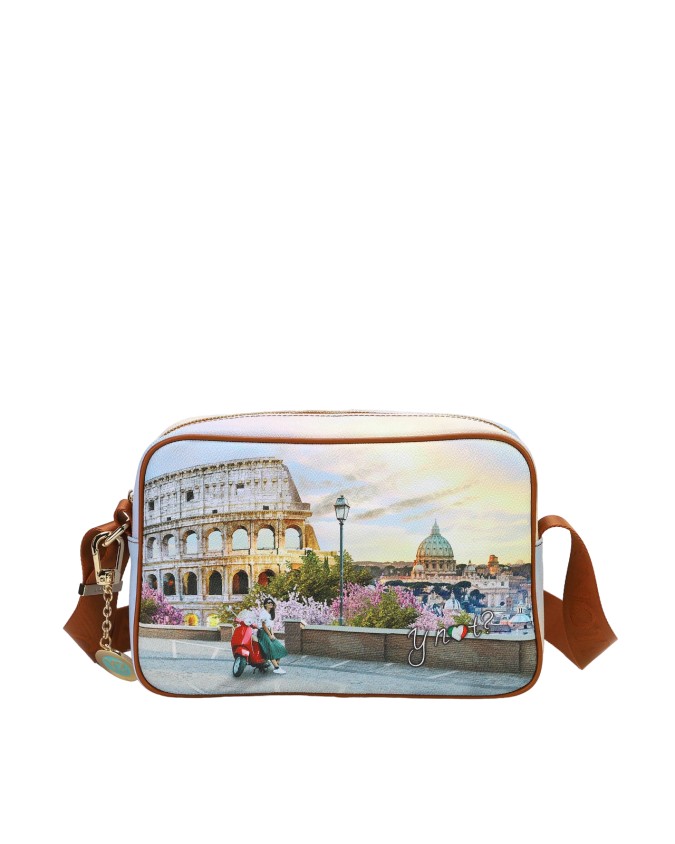 Ynot - Borsa postina a tracolla in pvc stampato Yesbag