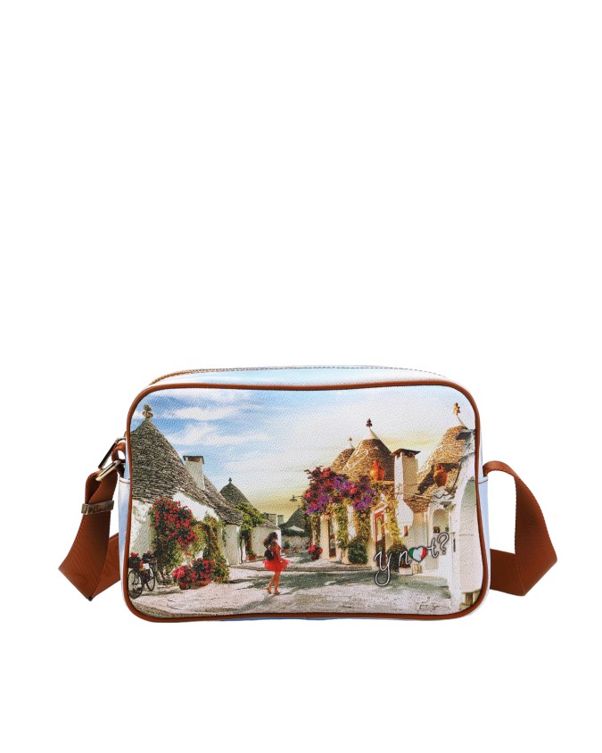 Ynot - Borsa postina a tracolla in pvc stampato Yesbag