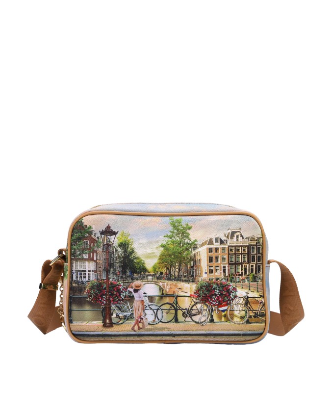 Ynot - Borsa postina a tracolla in pvc stampato Yesbag