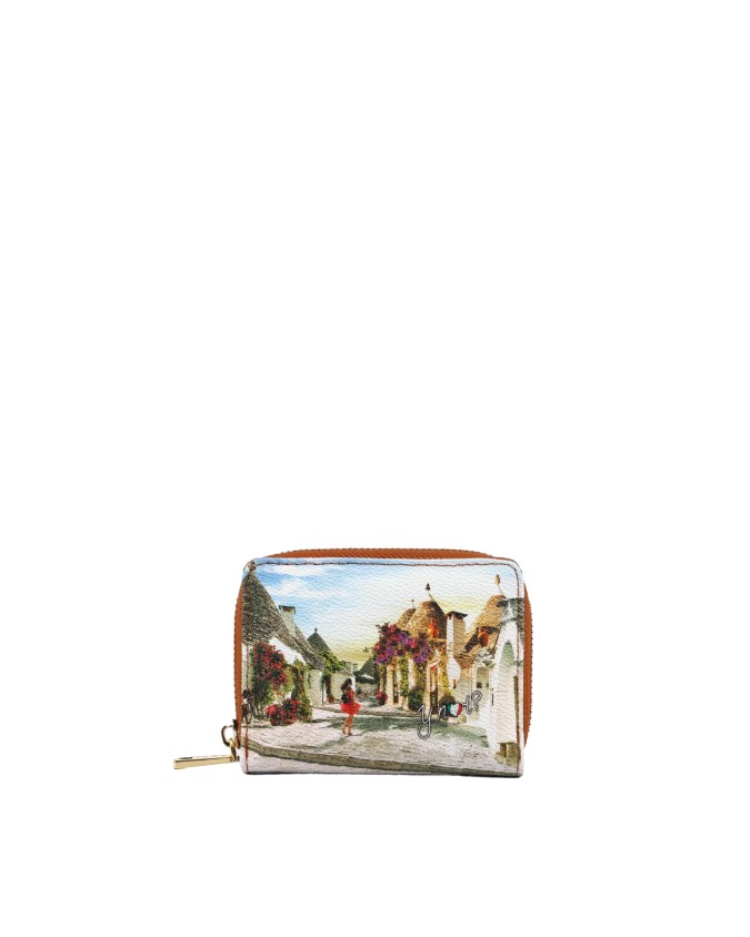 Ynot - Portafoglio piccolo con tasca porta monete in pvc stampato Yesbag