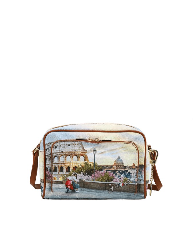Ynot - Borsa camera bag in pvc stampato con tasca esterna Yesbag