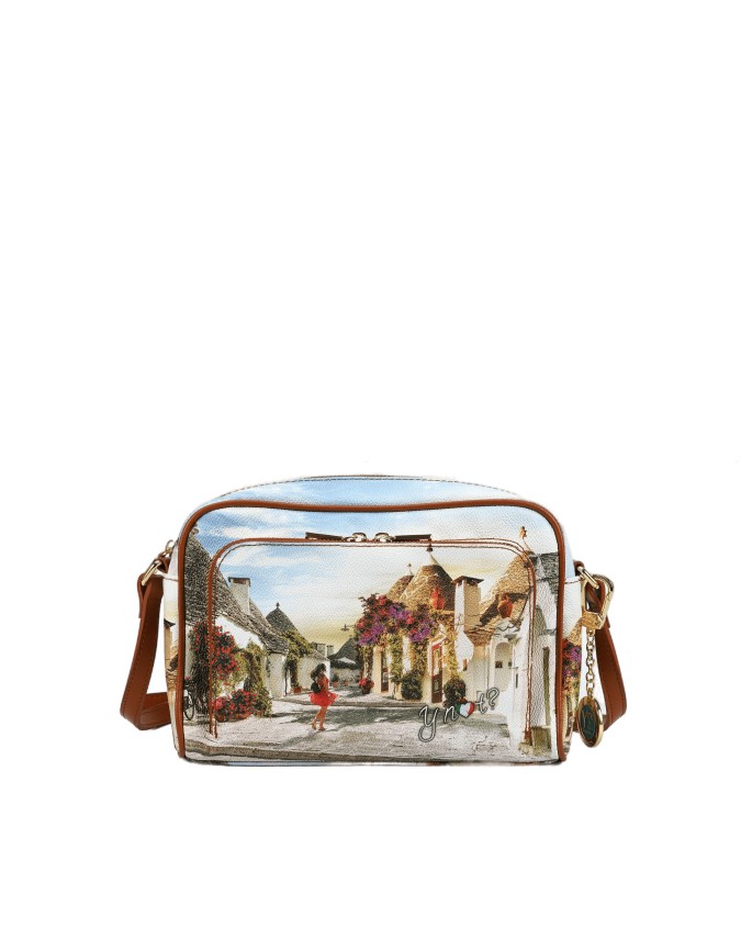 Ynot - Borsa camera bag in pvc stampato con tasca esterna Yesbag