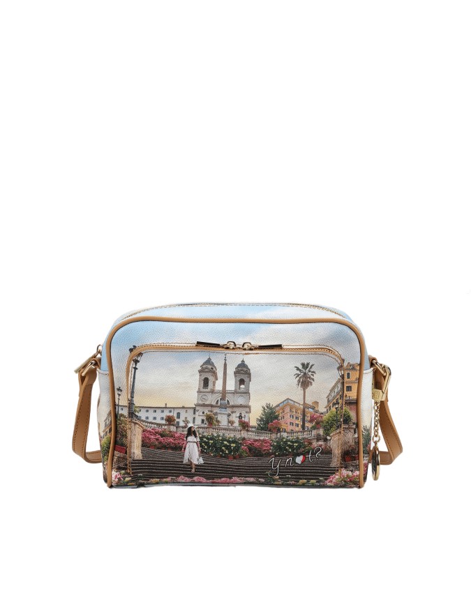 Ynot - Borsa camera bag in pvc stampato con tasca esterna Yesbag