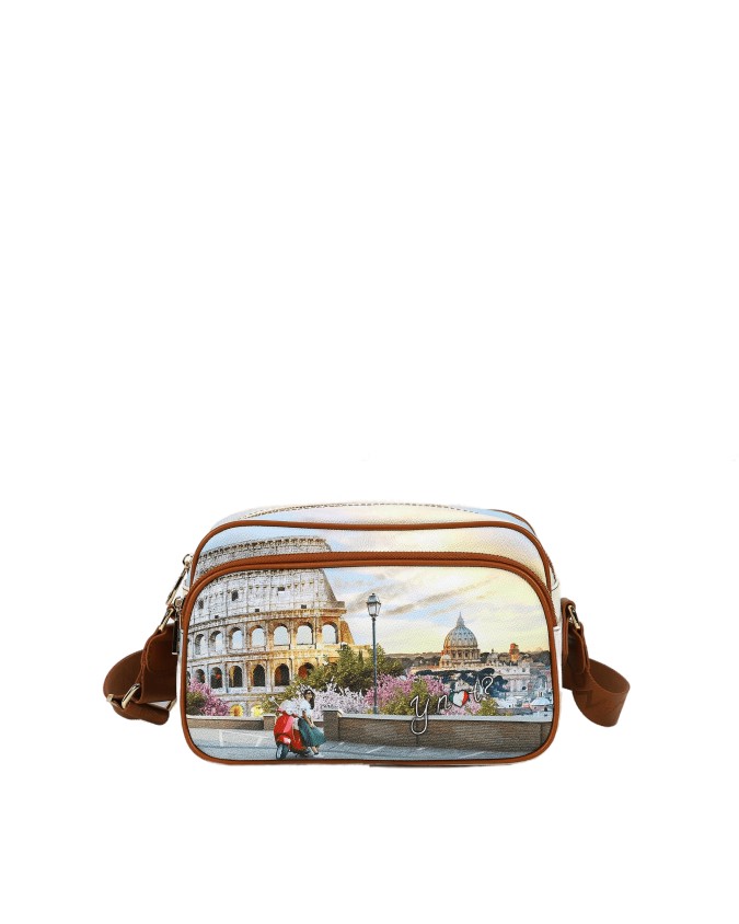 Ynot - Borsa postina in pvc stampato con tasca esterna Yesbag