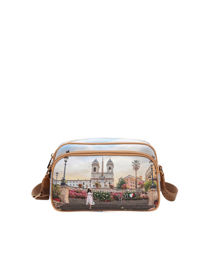 Ynot - Borsa postina in pvc stampato con tasca esterna Yesbag