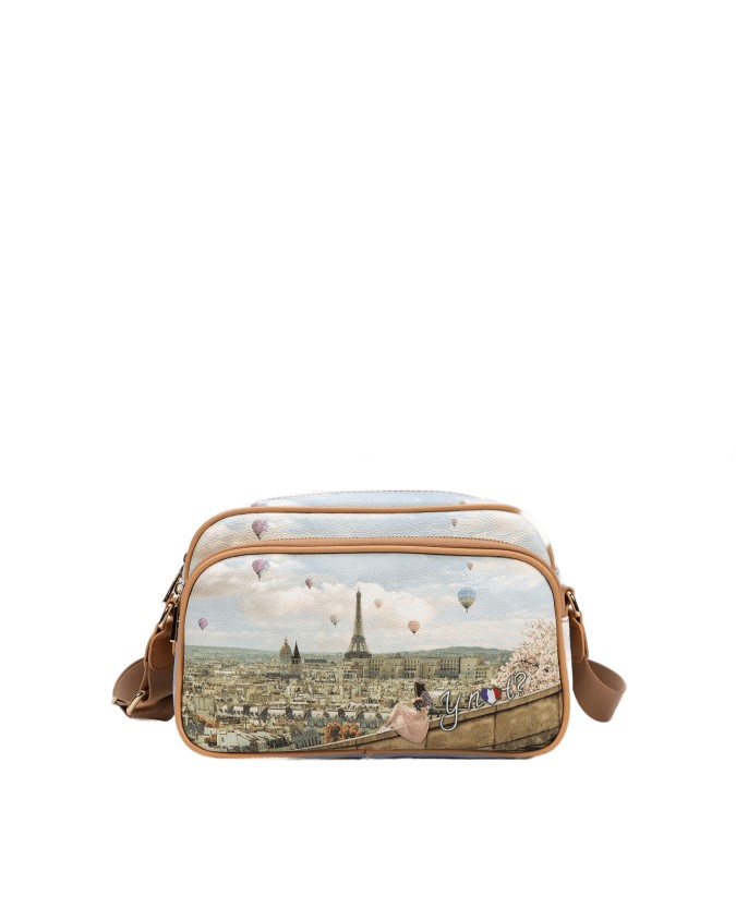 Ynot - Borsa postina in pvc stampato con tasca esterna Yesbag