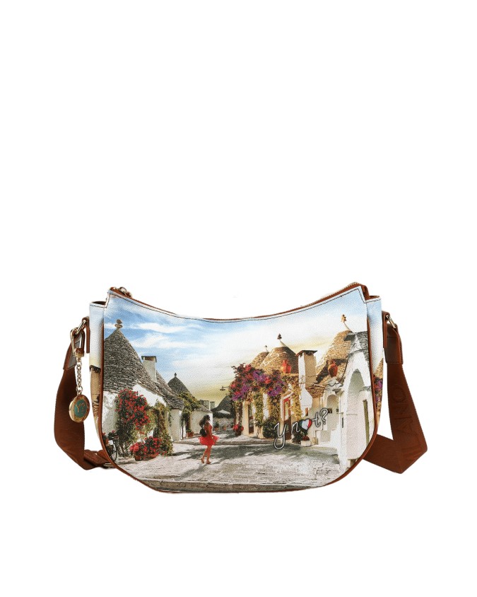 Ynot - Borsa hobo in pvc stampato Yesbag