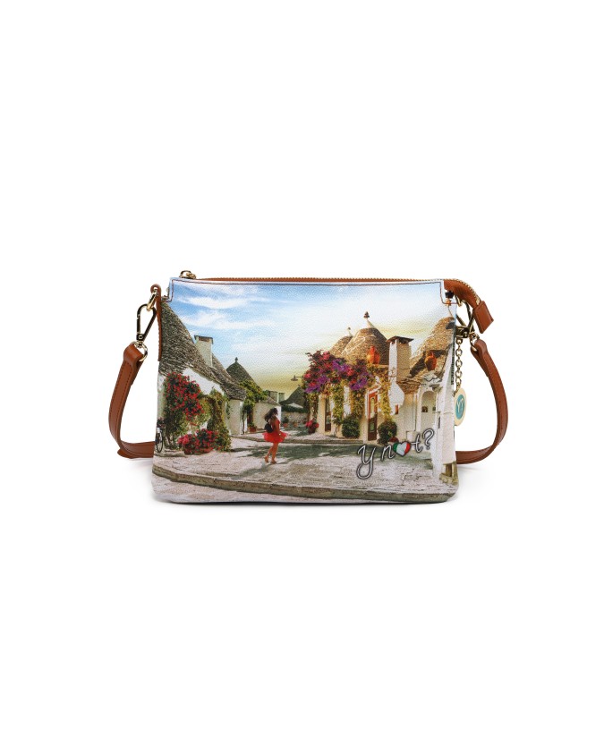 Ynot  - Borsa a tracolla in pvc stampato Yesbag