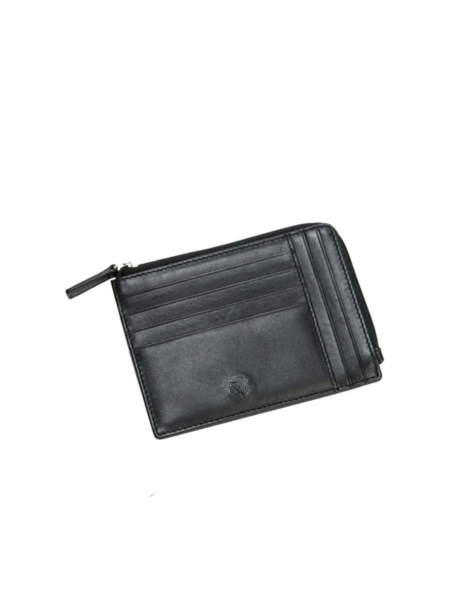 Momo Design - Portafoglio in pelle con zip RFID