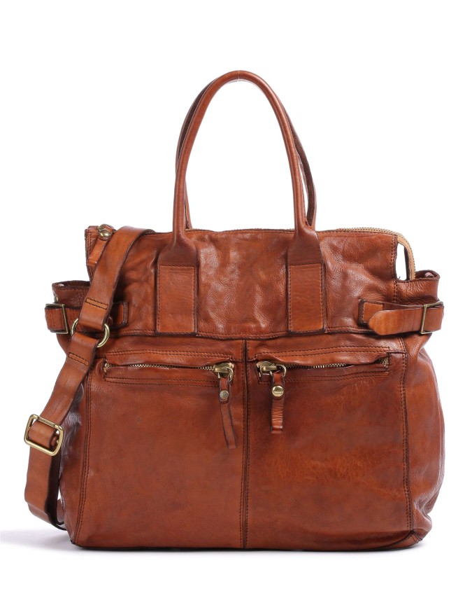Campomaggi - Borsa a spalla grande in pelle con tracolla