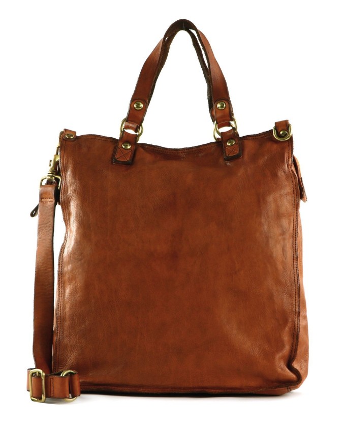 Campomaggi - Borsa shopping verticale in pelle