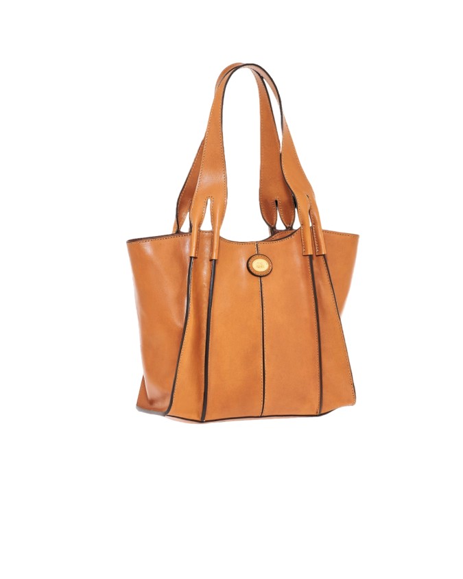 The Bridge - Borsa shopper in pelle con doppio manico Claudia