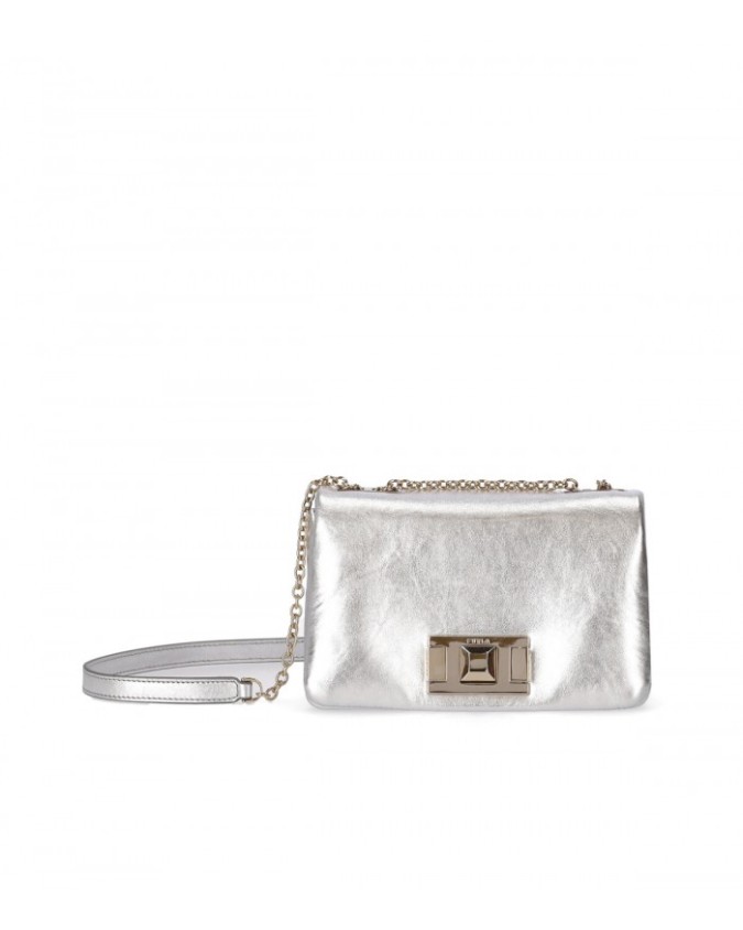 Furla - Borsa a tracolla in pelle con patta Mini Lulu