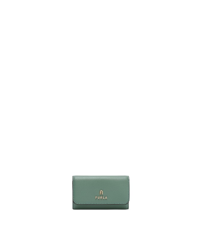 Furla - Portachiavi con ganci in pelle Camelia