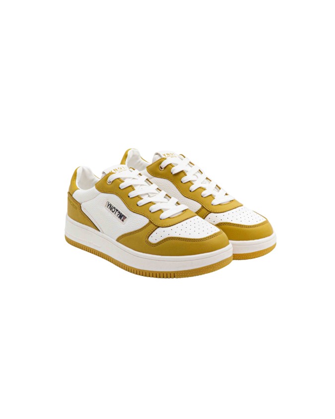 Ynot -  Sneakers uomo in pelle con logo laterale New York