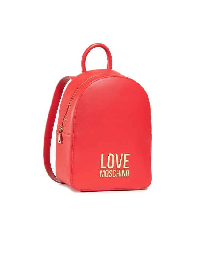 Love Moschino - Zaino in ecopelle con logo frontale