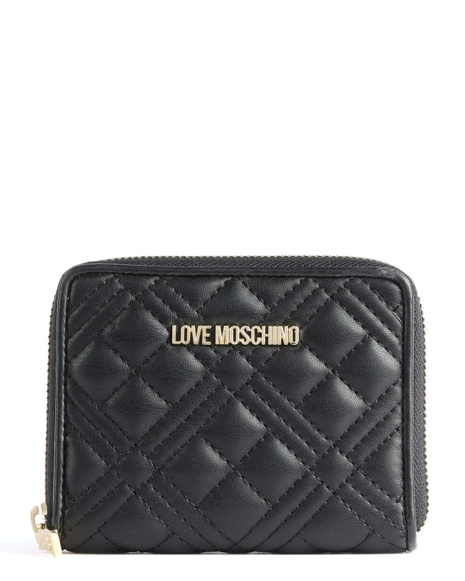 Love Moschino - Portafoglio piccolo per donna in pelle sintetica Zip Around