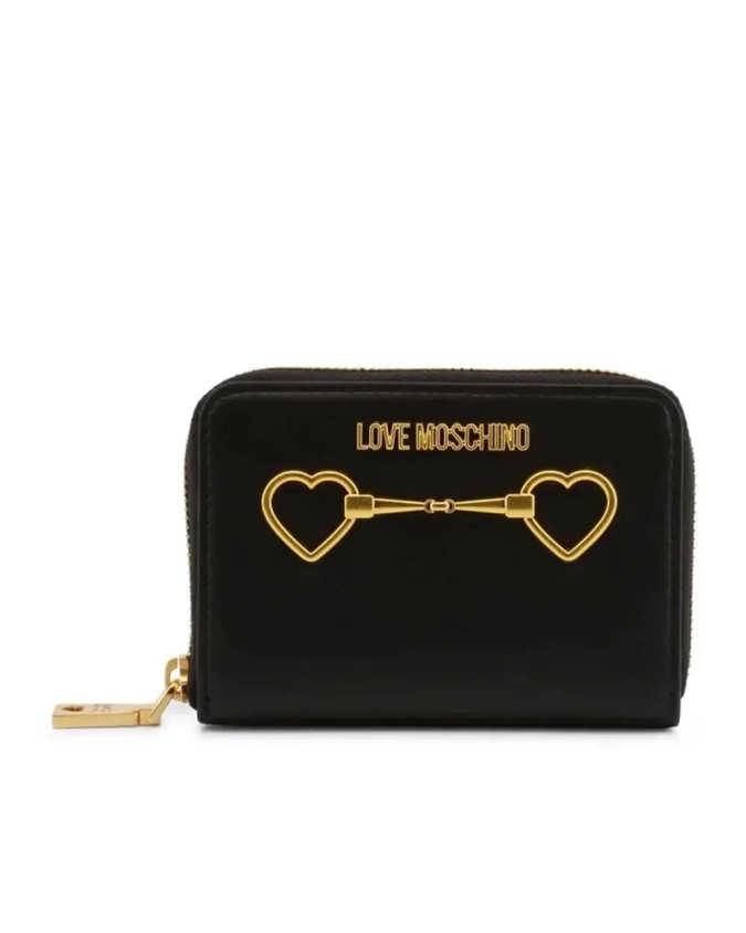 Love Moschino - Portafoglio donna in pelle sintetica con fibbia a cuore