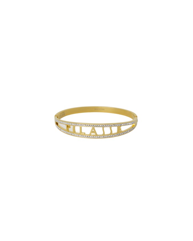 Alviero Martini Prima Classe - Bracciale rigido in metallo oro