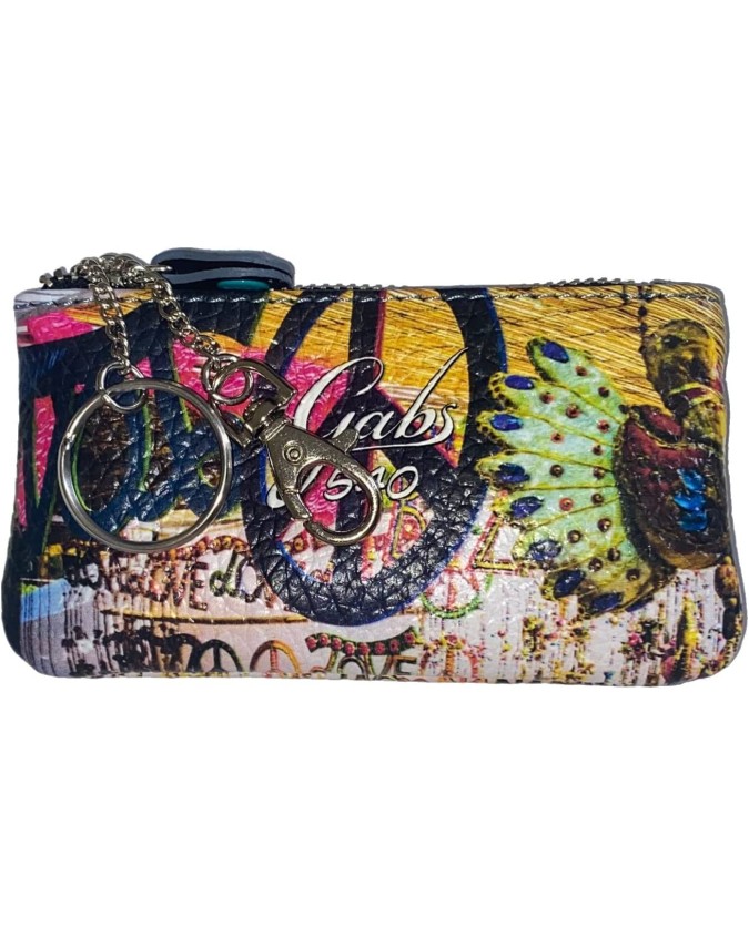 Portachiavi Gabs - Portachiavi Gkeyholder Trip in pelle con zip