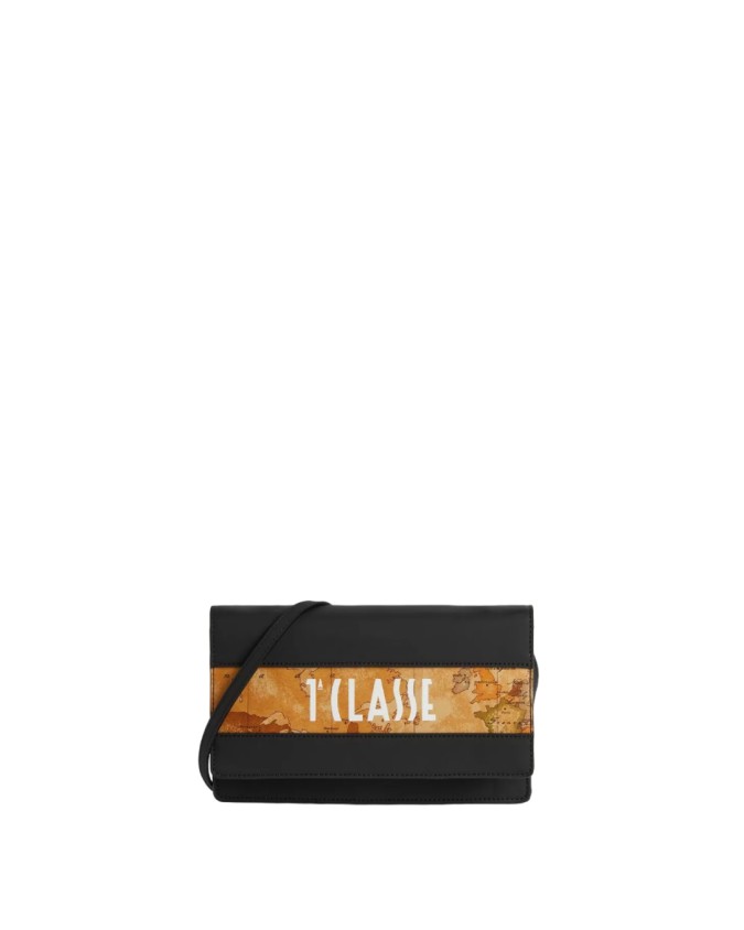 Alviero Martini Prima Classe - Pochette donna in tessuto gommato econappa Geo Cruise