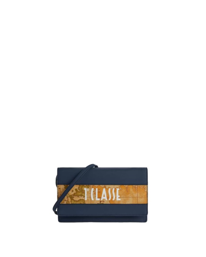 Alviero Martini Prima Classe - Pochette donna in tessuto gommato econappa Geo Cruise