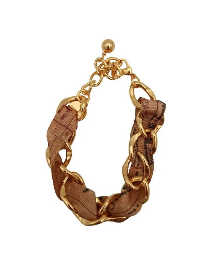 Alviero Martini Prima Classe - Bracciale donna con catena e nastro Geo Classic