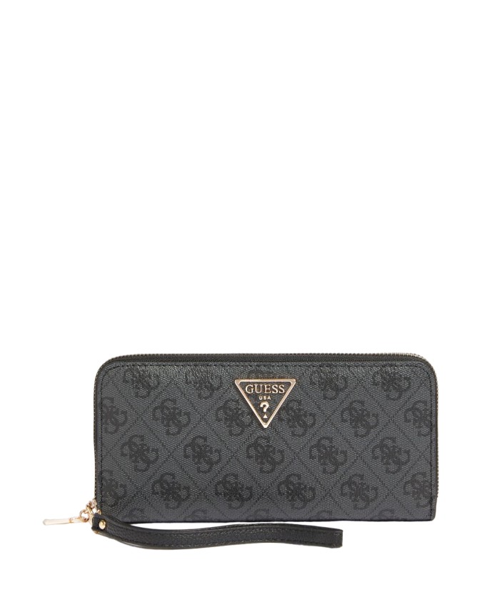 Guess - Portafoglio donna zip around in poliuretano Large Laurel Slg
