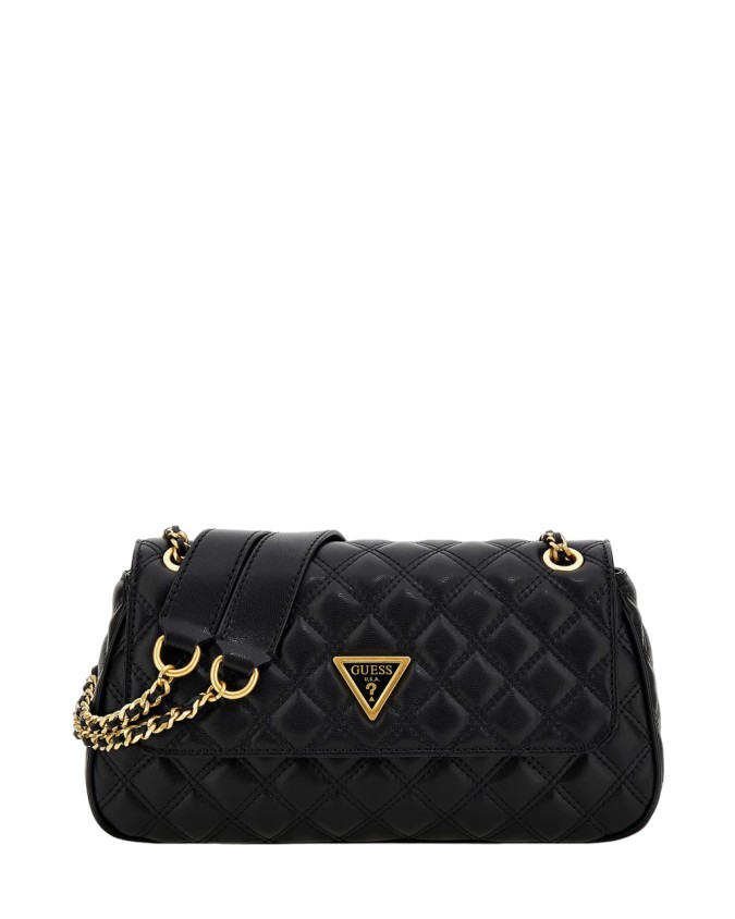 Guess - Borsa a spalla con patta in poliuretano Giully