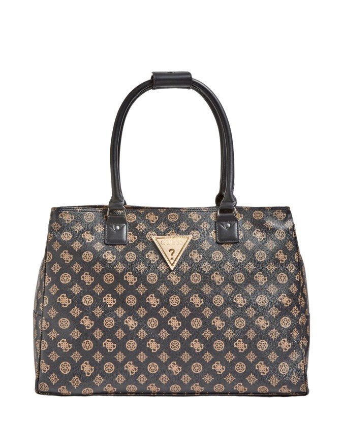Guess - Borsa a mano tote porta pc 13'' in poliuretano stampa 4g Wilder