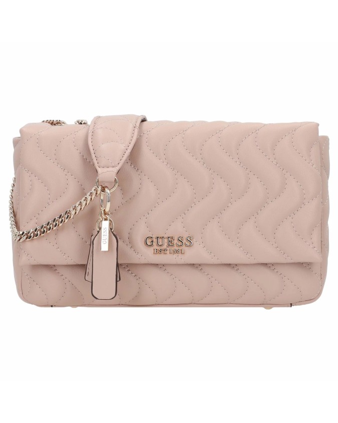 Guess - Borsa a tracolla con patta in poliuretano trapuntato Eco Mai