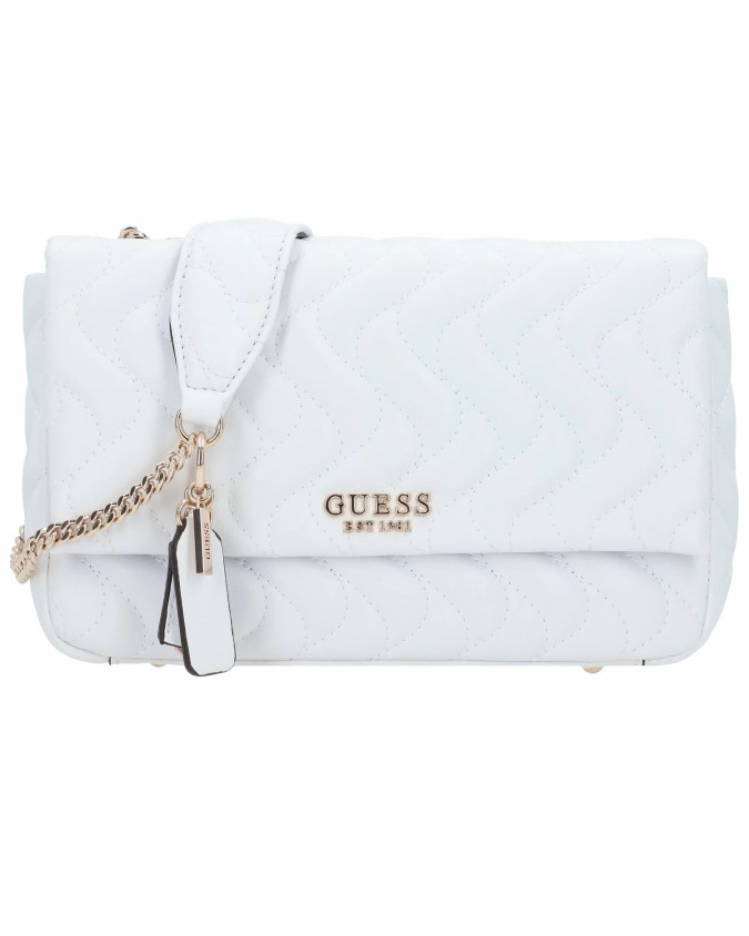 Guess - Borsa a tracolla con patta in poliuretano trapuntato Eco Mai